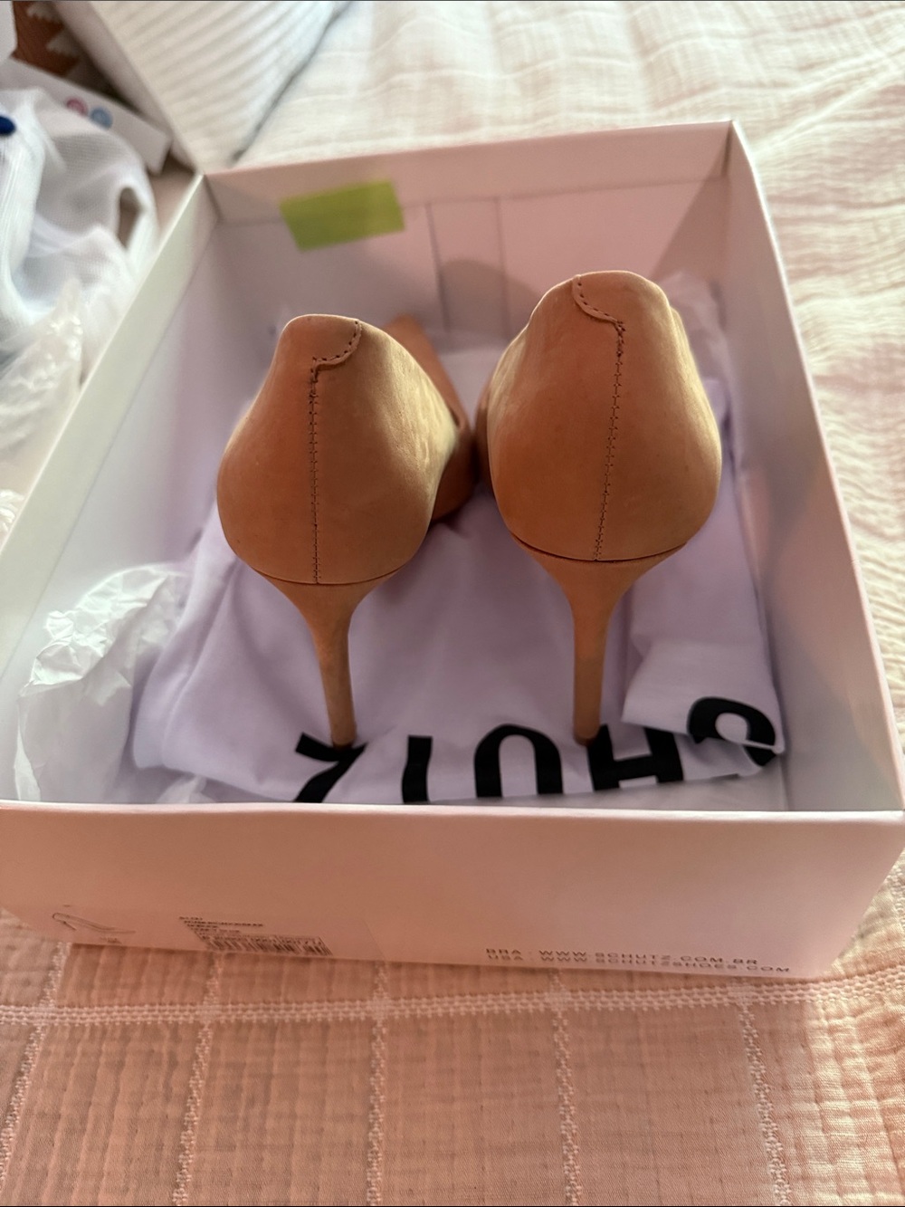 Schutz Lou Honey Beige Stilleto Pump - Picture 2 of 4